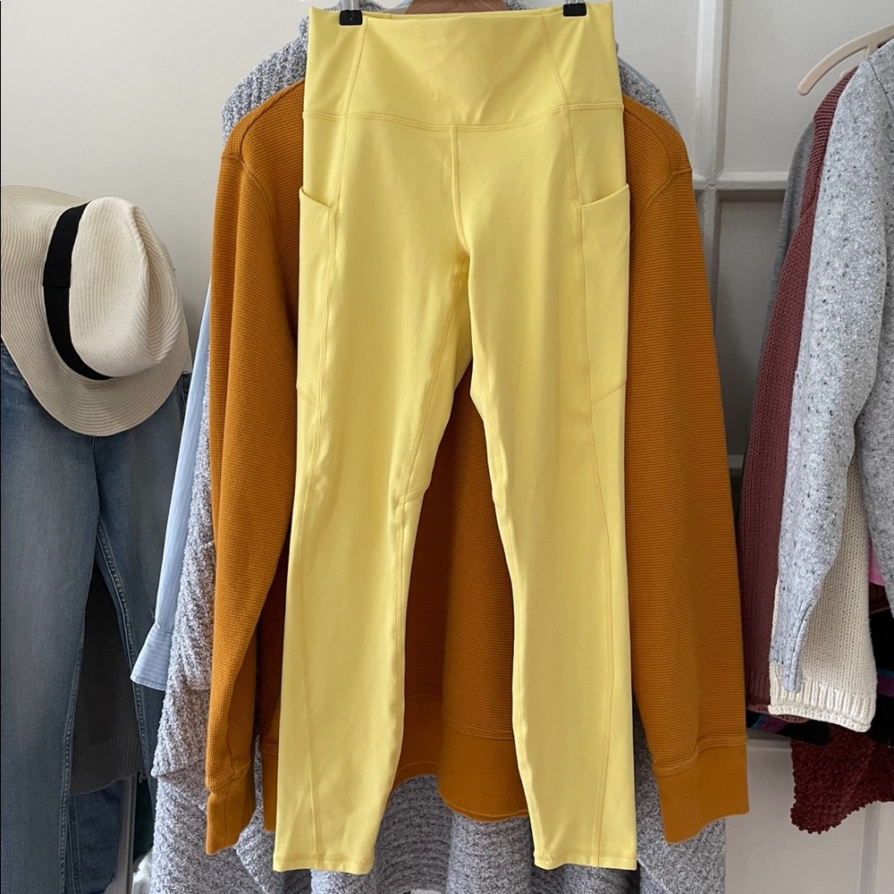 Madelaine Petsch X Fabletics Resilient High Waisted Leggings Color Meyer XS 7/8 - Picture 8 of 15